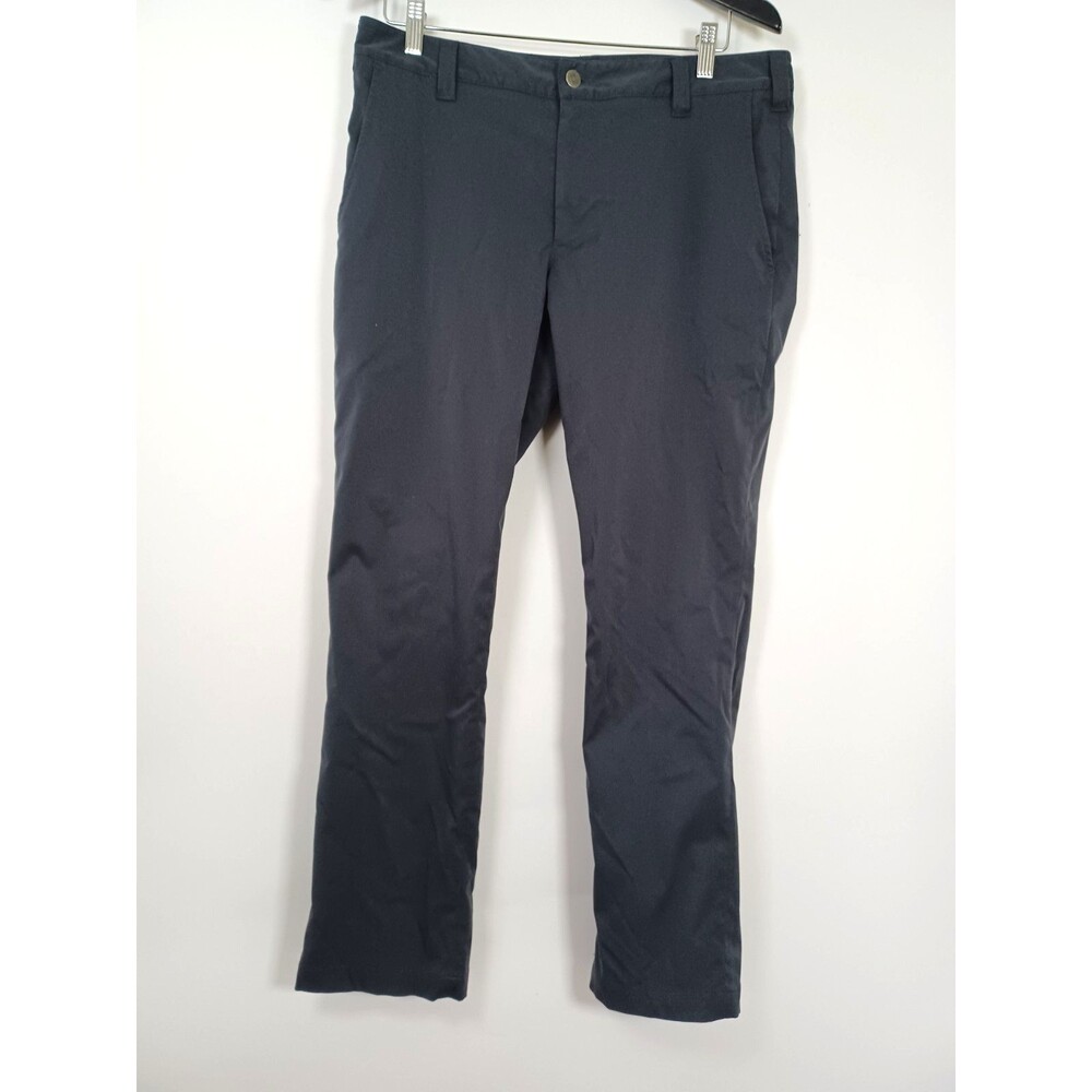 Bluffworks Ascender Chino Pants Mens 33x30 Gray Tailored Fit NYC Travel Work